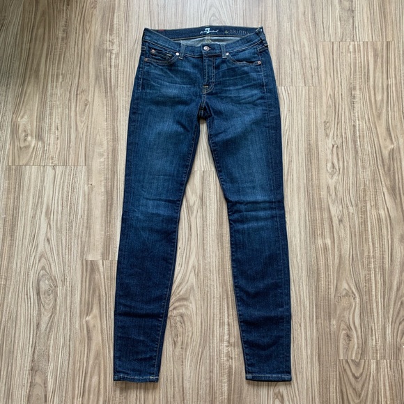 7 For All Mankind- The Mid-Rise Skinny Sz. 27 - Picture 1 of 3
